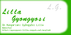 lilla gyongyosi business card